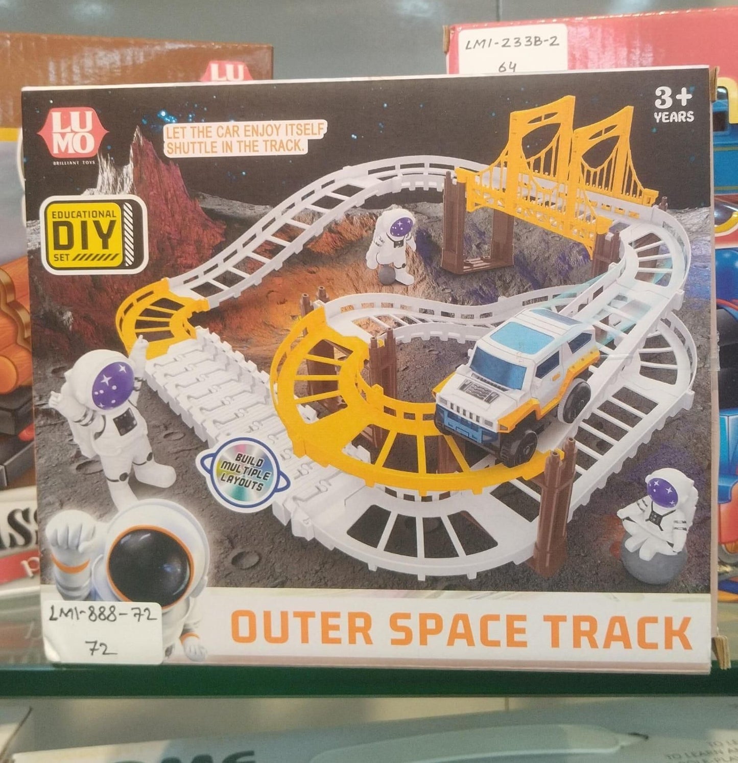 Astronaut Spaceship Track Set - Outer Space Toy Set for Kids